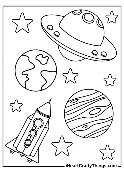 outer space coloring pages